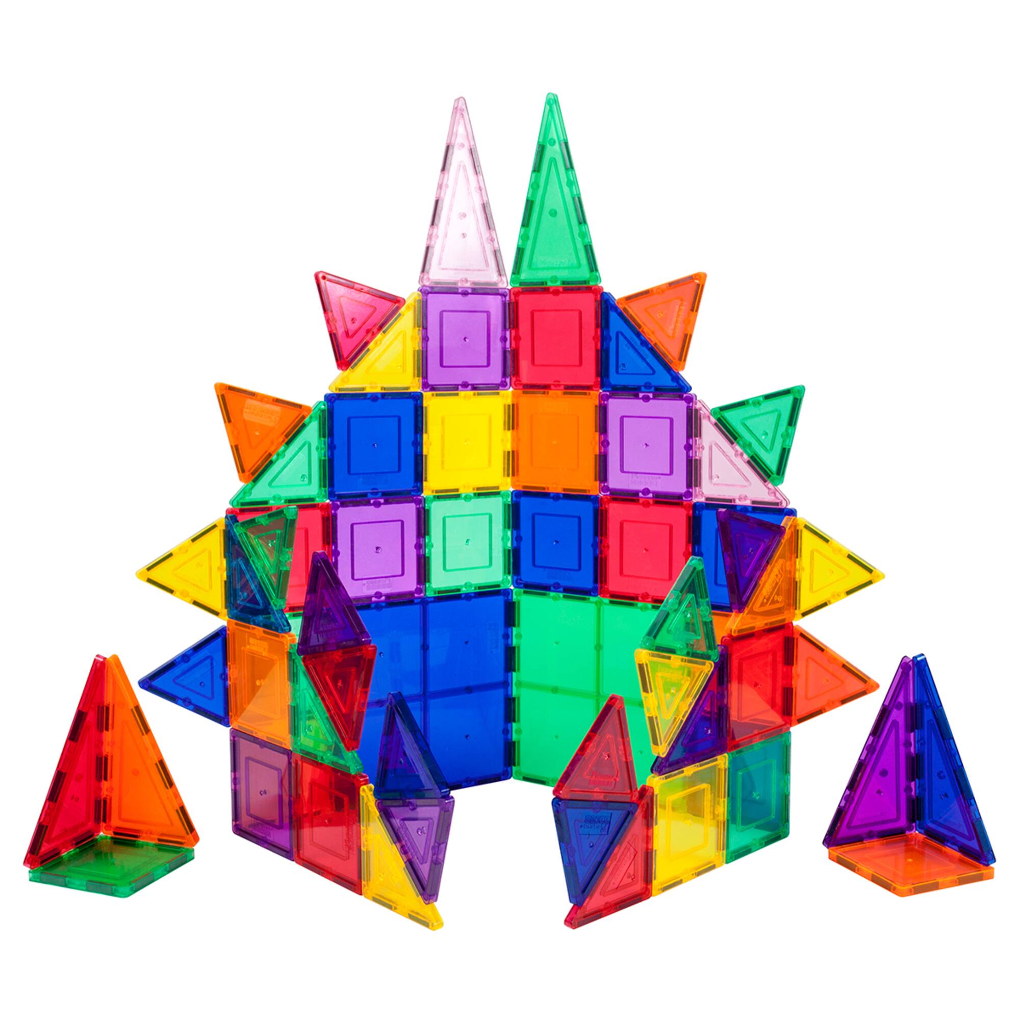 PicassoTiles® 61 Piece Classic Magnetic Tile Building Set